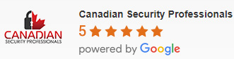 Canadian Security Professionals Google Reviews