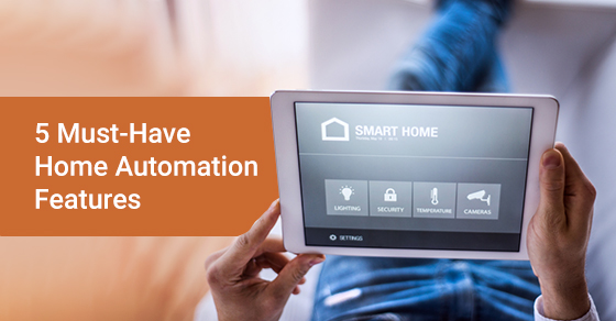 A tablet home automation features