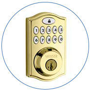 Brass Button smart lock